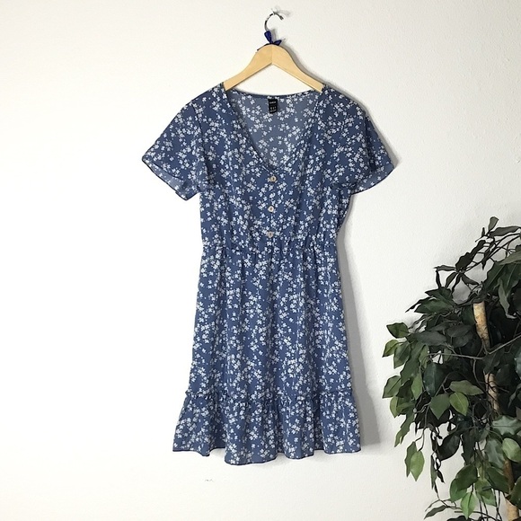 SheIn Floral Ruffle Dress - Picture 1 of 6